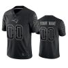 Men's New England Patriots Active Player Custom Black Reflective Limited Stitched Football Jersey - Custom Name