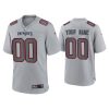 Men's New England Patriots Active Player Custom Grey Atmosphere Fashion Stitched Game Jersey - Custom Name