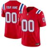 Men's New England Patriots Active Player Custom Red 2023 F.U.S.E Alternate Vapor Untouchable Limited Stitched Football Jersey - Custom Name