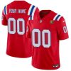 Men's New England Patriots Active Player Custom Red 2023 F.U.S.E. With John Madden Patch Vapor Limited Stitched Football Jersey - Custom Name
