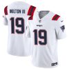 Men's New England Patriots Active Player Custom White 2023 F.U.S.E. Vapor Limited Stitched Football Jersey - Custom Name