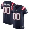 Men's New England Patriots Customized Navy Elite Stitched Jersey - Custom Name