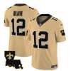Men's New Orleans Saints #12 Chris Olave Gold 2023 F.U.S.E. 1987 Legacy Vapor Stitched Jersey - Custom Name