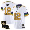Men's New Orleans Saints #12 Chris Olave White 2024 F.U.S.E. Vapor Limited Stitched Jersey - Custom Name