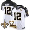Men's New Orleans Saints #12 Chris Olave White F.U.S.E. With Patch Vapor Stitched Jersey - Custom Name