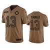 Men's New Orleans Saints #13 Michael Thomas 2023 Brown Salute To Service Limited Limited Stitched Jersey - Custom Name