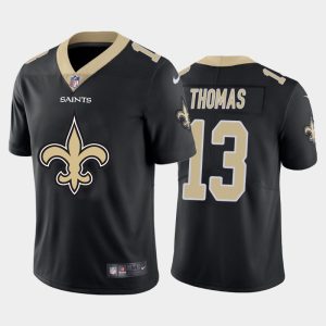 Men's New Orleans Saints #13 Michael Thomas Black 2020 Team Big Logo Limited Stitched Jersey - Custom Name