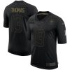 Men's New Orleans Saints #13 Michael Thomas Black NFL 2020 Salute To Service Limited Stitched Jersey - Custom Name