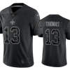 Men's New Orleans Saints #13 Michael Thomas Black Reflective Limited Stitched Football Jersey - Custom Name