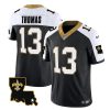 Men's New Orleans Saints #13 Michael Thomas Black White 2023 F.U.S.E. 1987 Legacy Vapor Stitched Jersey - Custom Name