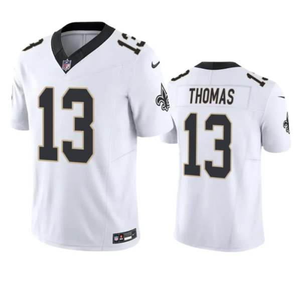 Men's New Orleans Saints #13 Michael Thomas White 2023 F.U.S.E. Vapor Untouchable Limited Stitched Jersey - Custom Name