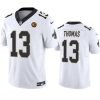 Men's New Orleans Saints #13 Michael Thomas White 2023 F.U.S.E. With John Madden Patch Vapor Limited Stitched Football Jersey - Custom Name