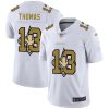 Men's New Orleans Saints #13 Michael Thomas White NFL Stitched Jersey - Custom Name