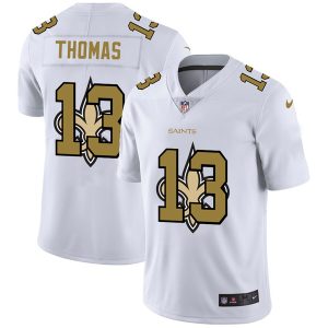 Men's New Orleans Saints #13 Michael Thomas White NFL Stitched Jersey - Custom Name