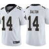 Men's New Orleans Saints #14 Jalen Dalton White Vapor Limited Stitched Jersey - Custom Name