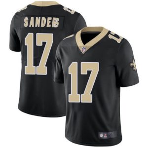 Men's New Orleans Saints #17 Emmanuel Sanders Black NFL Vapor Untouchable Limited Stitched Jersey - Custom Name