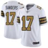 Men's New Orleans Saints #17 Emmanuel Sanders White Color NFL Rush Limited Stitched Jersey - Custom Name