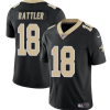 Men's New Orleans Saints #18 Spencer Rattler Black Vapor Limited Stitched Football Jersey - Custom Name