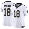 Men's New Orleans Saints #18 Spencer Rattler White F.U.S.E Vapor Limited Stitched Football Jersey - Custom Name