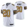 Men's New Orleans Saints #20 Pete Werner White Color Rush Limited Stitched Jersey - Custom Name