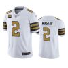 Men's New Orleans Saints 2022 #2 Jameis Winston White With 4-star C Patch Color Rush Cool Base Stitched Jersey - Custom Name