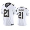 Men's New Orleans Saints #21 Jamaal Williams White 2023 F.U.S.E. Vapor Untouchable Limited Stitched Jersey - Custom Name