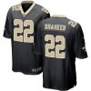 Men's New Orleans Saints #22 Rashid Shaheed Black Stitched Football Game Jersey - Custom Name