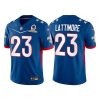 Men's New Orleans Saints #23 Marshon Lattimore 2022 Royal Pro Bowl Stitched Jersey - Custom Name