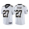 Men's New Orleans Saints #27 Alontae Taylor White Vapor Limited Stitched Jersey - Custom Name