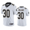 Men's New Orleans Saints #30 Jamaal Williams White Vapor Untouchable Stitched Football Jersey - Custom Name