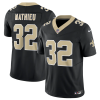Men's New Orleans Saints #32 Tyrann Mathieu Black 2023 F.U.S.E. Vapor Untouchable Limited Stitched Jersey - Custom Name