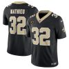 Men's New Orleans Saints #32 Tyrann Mathieu Black 2024 F.U.S.E With 4-Star C Patch Vapor Limited Stitched Football Jersey - Custom Name