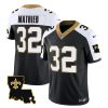 Men's New Orleans Saints #32 Tyrann Mathieu Black White 2023 F.U.S.E. 1987 Legacy Vapor Stitched Jersey - Custom Name
