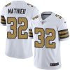 Men's New Orleans Saints #32 Tyrann Mathieu White Color Rush Limited Stitched Jersey - Custom Name