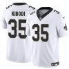 Men's New Orleans Saints #35 Jacob Kibodi White F.U.S.E Vapor Limited Stitched Football Jersey - Custom Name