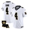 Men's New Orleans Saints #4 Derek Carr White 2023 F.U.S.E. 1987 Legacy Vapor Stitched Jersey - Custom Name