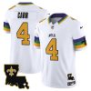 Men's New Orleans Saints #4 Derek Carr White 2024 F.U.S.E. Vapor Limited Stitched Jersey - Custom Name