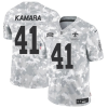 Men's New Orleans Saints #41 Alvin Kamara 2024 F.U.S.E Arctic Camo Salute to Service Limited Stitched Football Jersey - Custom Name