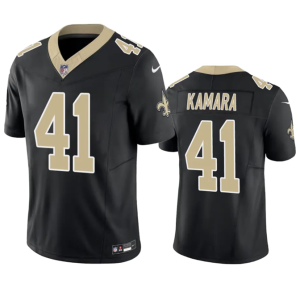 Men's New Orleans Saints #41 Alvin Kamara Black 2023 F.U.S.E. Vapor Untouchable Limited Stitched Jersey - Custom Name