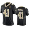 Men's New Orleans Saints #41 Alvin Kamara Black 2023 F.U.S.E. With John Madden Patch Vapor Limited Stitched Football Jersey - Custom Name