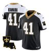 Men's New Orleans Saints #41 Alvin Kamara Black White 2023 F.U.S.E. 1987 Legacy Vapor Stitched Jersey - Custom Name