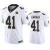 Men's New Orleans Saints #41 Alvin Kamara White 2023 F.U.S.E. With John Madden Patch Vapor Limited Stitched Football Jersey - Custom Name