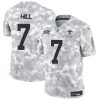 Men's New Orleans Saints #7 Taysom Hill 2024 F.U.S.E Arctic Camo Salute to Service Limited Stitched Football Jersey - Custom Name