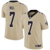 Men's New Orleans Saints #7 Taysom Hill Gold NFL Inverted Legend Stitched Jersey - Custom Name