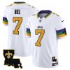 Men's New Orleans Saints #7 Taysom Hill White 2024 F.U.S.E. Vapor Limited Stitched Jersey - Custom Name