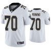 Men's New Orleans Saints #70 Trevor Penning White Vapor Limited Stitched Jersey - Custom Name