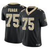Men's New Orleans Saints #75 Taliese Fuaga Black 2024 Draft F.U.S.E Vapor Limited Stitched Football Jersey - Custom Name