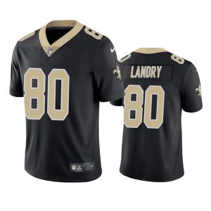 Men's New Orleans Saints #80 Jarvis Landry Black Vapor Limited Stitched Jersey - Custom Name