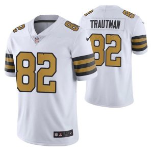 Men's New Orleans Saints #82 Adam Trautman Color Rush Stitched Jersey - Custom Name