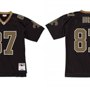 Men's New Orleans Saints #87 Joe Horn 2005 Black Stitched Football Jersey - Custom Name
